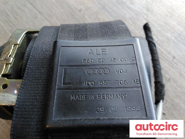 Sikkerhetsbelte foran venstre til Audi A8 1995-2002 (Type I) (..|4D0857705AB|)
