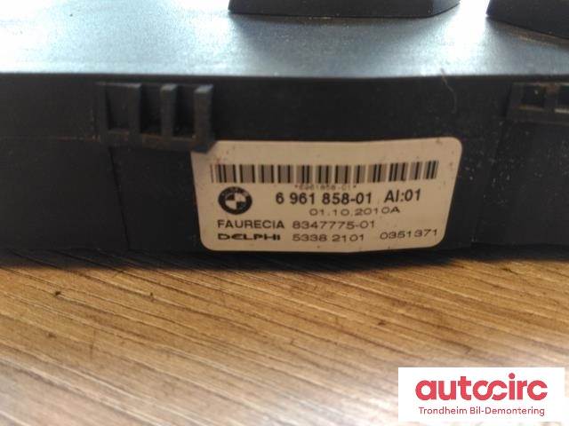 Bryterpanel førersete til BMW X5 2007-2013 (E70) (E70) (DELPHI|6961858|61319265266|53382101)
