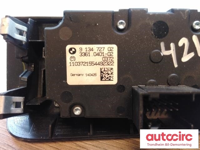 Bryter lys til BMW X5 2007-2013 (E70) (E70) (..|9134727|61319134727|61 31 9 134 727| 3361040102)