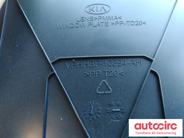 Instrumentpanel til Kia Niro 2016-2021  (VISTEON|94013G5310|VPHHBF-10894-AH|)