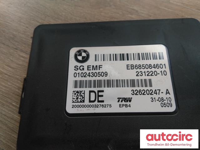 Styreenhet elektrisk parkbrems (EPB - Electric Parking Brake) til BMW 5-Serie 2010-2017 (F10/F11) (F10/F11) (TRW|6850846|32620247-A|34436887358)