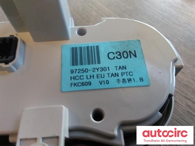Varmeapparat betjening til Hyundai Ix35 2010-2015  (..|972502Y301TAN|97250-2Y301|97250-2YXXX)