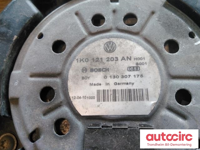 Kjølevifte elektrisk til VW Caddy 2010-2015 (Type III, Fase 2)  (BOSCH|L2K000160C|1K0121203AN|1K0959455FB)