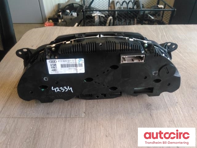 Instrumentpanel til Audi A5 2007-2016 (Type I) (MAGNETI MARELLI|8T0920931D|503002361403|5550016205)
