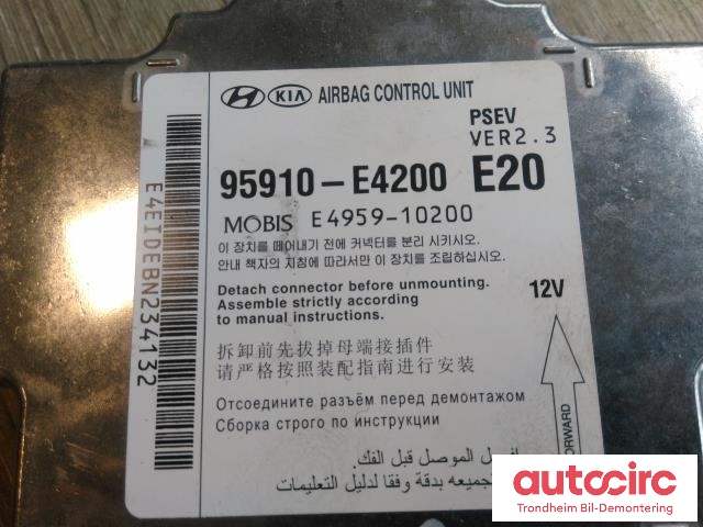 Styreenhet airbag hovedsensor til Kia Soul 2014-2019 (Type II) (MOBIS|95910E4200|E4959-10200|)