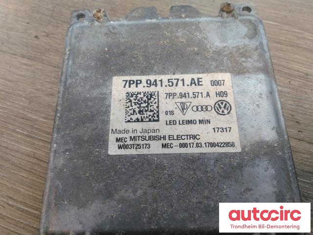 Styreenhet xenon/ballast til Škoda Kodiaq 2017-->> (MITSUBISHI ELECTRIC|7PP941571AE|7PP941571AF|W003T25173)