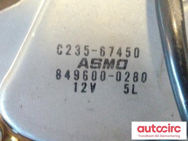 Viskermotor bakrute til Mazda 5 2005-2010 (Type I)  (ASMO|C23567450|C235-67-450|849600-0280)