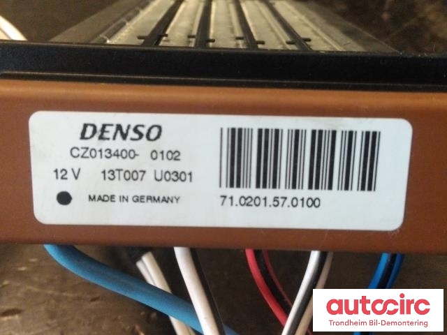 Varmeapparat ekstravarmer til Toyota Yaris 2012-2014 (Type III, Fase 1) (DENSO|8771052041|87710-52041|CZ013400-0102)