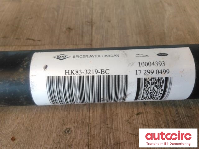 Mellomaksel fremre til Jaguar F-PACE 2016-->> (X761) (X761) (LAV KM: 12647|HK83-3219-BC|T4A3283|HK833219BC)
