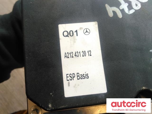 ABS sentral til Mercedes E-Klasse, Coupe/Cab 2009-2013 (Fase 1) (C207) (C207) (BOSCH|A2124312012|A2124314812|0265236239| 0265950972)