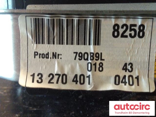 Airbag rattpute til Opel Insignia A 2009-2014  (..|13270401|22964968|)
