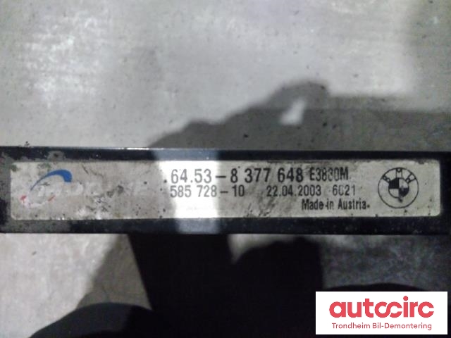 Aircondition radiator til BMW 3-Serie 1998-2005 (E46) (E46) (BMW AG|8377648|64538377648|)