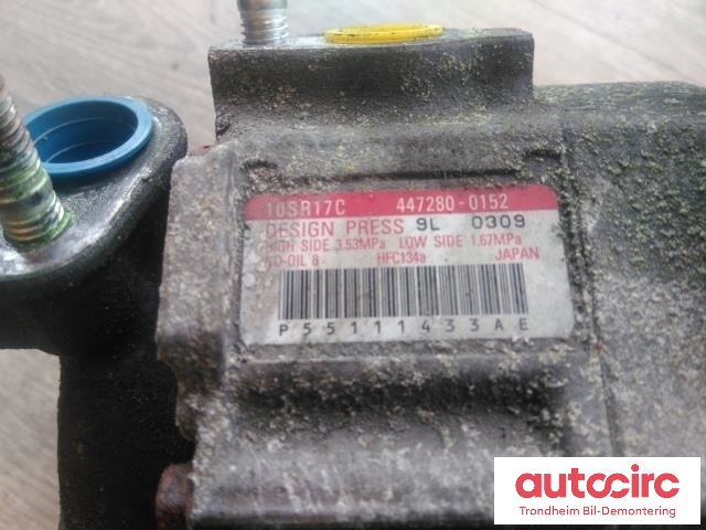Aircondition kompressor til Dodge Journey 2008-2010 (..|447280-0152|10SR17C|55111433AD)