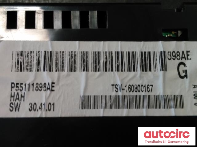 Varmeapparat betjening til Dodge Journey 2008-2010 (..|P55111898AE|55111898AB|)