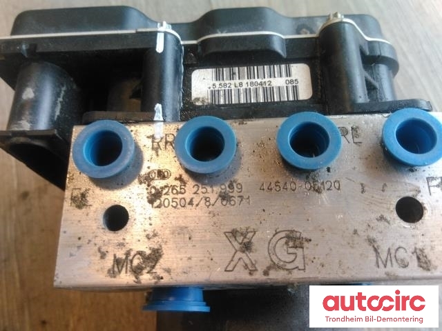 ABS sentral til Toyota Avensis 2009-2015 (Type III, Fase 1)  (BOSCH|44540-05120|4405005230|0265251999| 0265951833)