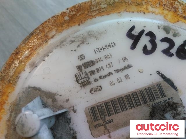 Bensinpumpe elektrisk til Opel Astra H 2004-2009 (BOSCH|93184120|13119487|0580314083)