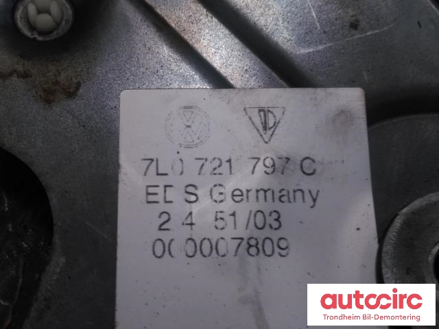 Pedal håndbrekk/parkbrems til VW Touareg 2003-2007 (Type I, Fase 1) (EDSCHA|7L0721797C|7L0971883A|7L0721797N)