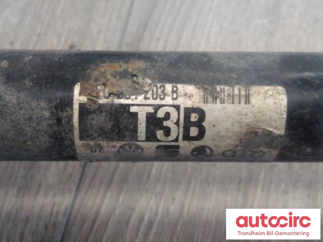 Drivaksel høyre bak, bensin/automat til Audi A6 2005-2008 (Type III, Fase 1) (C6) (C6) (..|4F0501203B|4F0501203BX|)