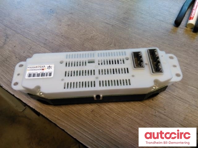 Varmeapparat betjening til Mitsubishi Outlander 2012-2015 (Type III, Fase 1)  (MITSUBISHI INDUSTRIES|7820A475XA|CAB502A040H|)
