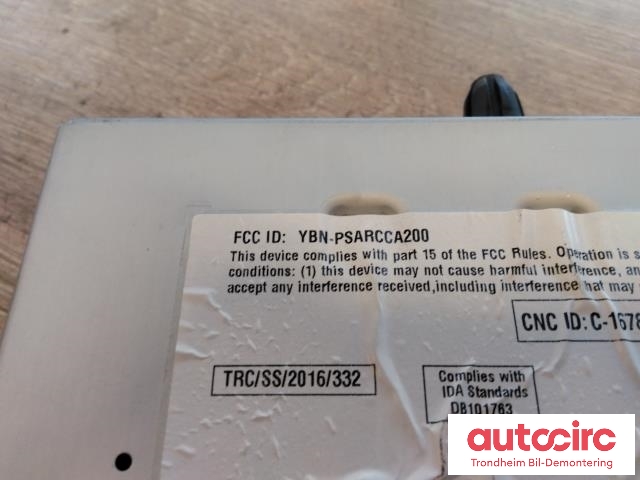 Bilstereo diverse til Toyota Proace 2016-->> (Type II)  (BOSCH|9820250480|7503900027|YBN-PSARCCA200)