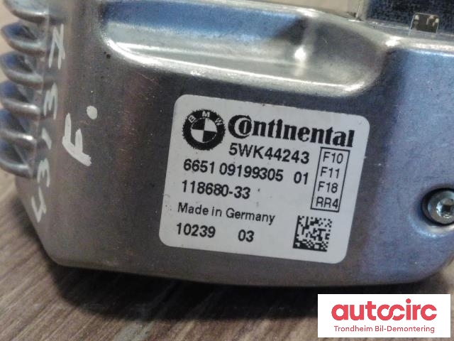 Parkeringskamera foran til BMW 5-Serie 2010-2017 (F10/F11) (F10/F11) (CONTINENTAL|9199305|66519199305|5WK44243)