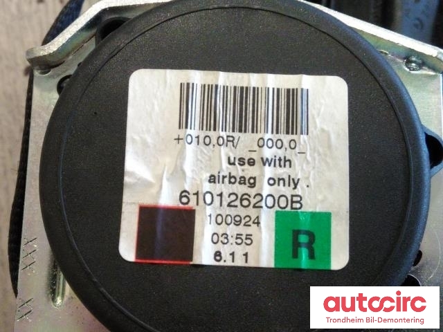 Sikkerhetsbelte foran høyre til BMW 5-Serie 2010-2017 (F10/F11) (F10/F11) (..|610126200B|9164052|72119164052)