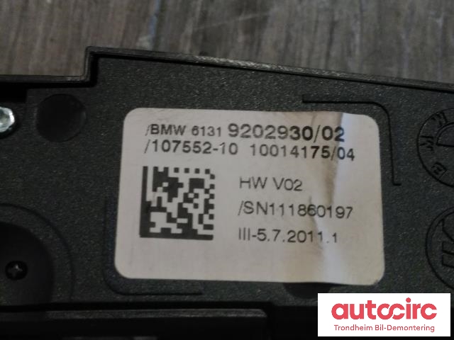 Bryter diverse til BMW X3 2010-2017 (F25) (F25) (..|61319202930|107552-10|61319267894)