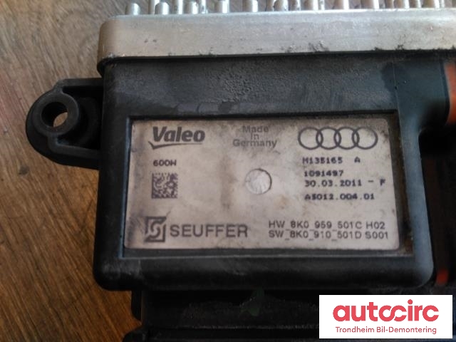 Rele kjølevifte til Audi A7 2010-2014 (Type I, Fase 1)  (VALEO|8K0959501C|8K0910501D|8K0959501G)