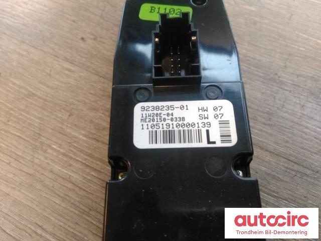 Bryter ruteheis førerdørspanel til BMW X3 2010-2017 (F25) (F25) (ALPS|9238235|11W20E-04|61319241951)