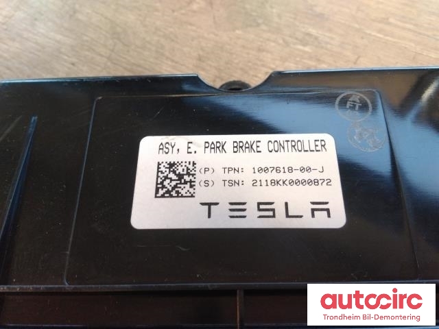 Styreenhet elektrisk parkbrems (EPB - Electric Parking Brake) til Tesla Model S 2016-2021 (Fase 2)  (..|1007618-00-J|)