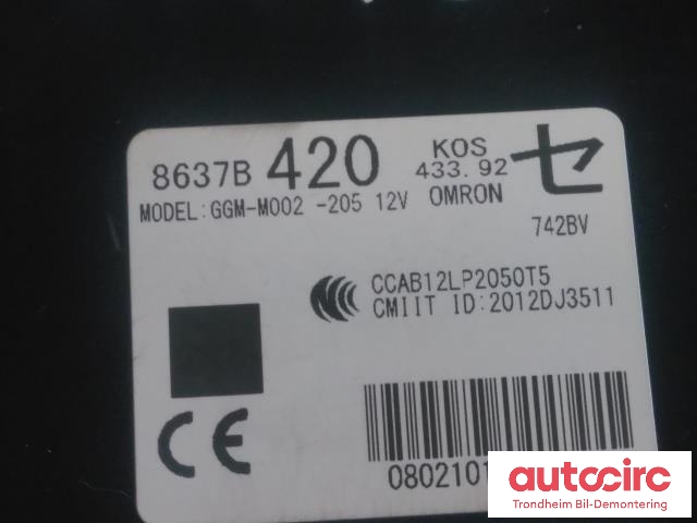 Styreenhet nøkkelfri/keyless til Mitsubishi Outlander 2015-->> (Type III, Fase 2)  (..|8637B420|GGM-M002|)