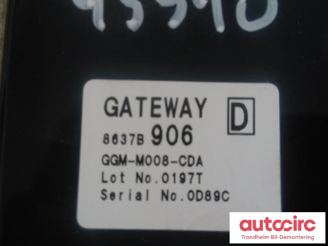 Styreenhet diverse til Mitsubishi Outlander 2015-->> (Type III, Fase 2)  (..|8637B906|GGM-M008-CDA|)