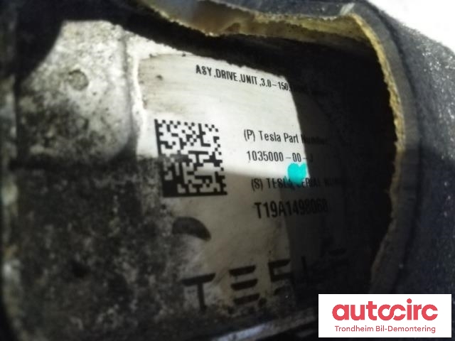 Motor elbil foran til Tesla Model S 2016-2021 (Fase 2)  (TESLA|1035000-00-J|)
