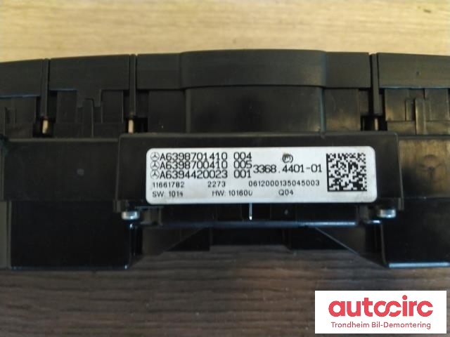 Bryter diverse til Mercedes Vito/Viano 2010-2014 (Fase 2) (W639) (W639) (MERCEDES|A6398701410|A6398700410|A6398702010)