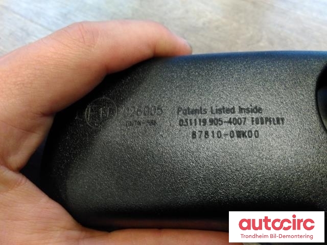 Speil innvendig til Toyota RAV4 2019-->> (Type V)  (..|878100WK00|87810-0WK00|)
