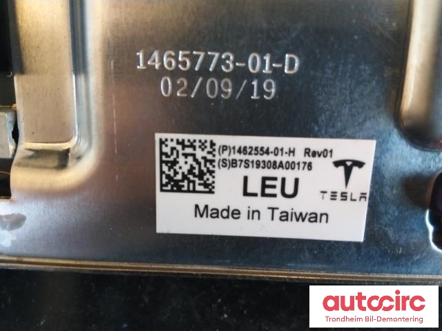 Styreenhet autopilot til Tesla Model 3 2018-2023 (Fase 1)  (TESLA|1462554-01-H|1465773-01-D|1527963-01)