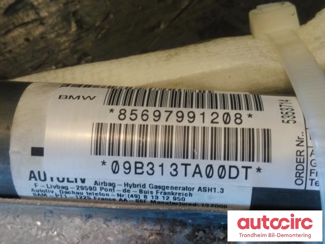 Airbag gardin høyre til BMW X6 2008-2014 (E71/E72) (E71/E72) (AUTOLIV|85697991208|6979912|72126979912)