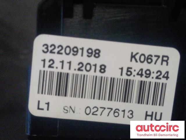 Sikringsboks til Volvo V90 / V90 CC / S90 2016-->>  (..|31682732|32209198|)