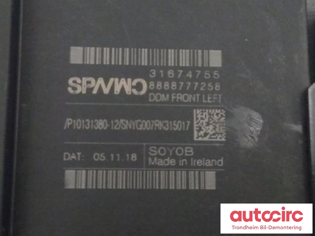 Ruteheis, kun motor, venstre foran til Volvo V90 / V90 CC / S90 2016-->>  (MITSUBA|31349756|31674755|966268-103)