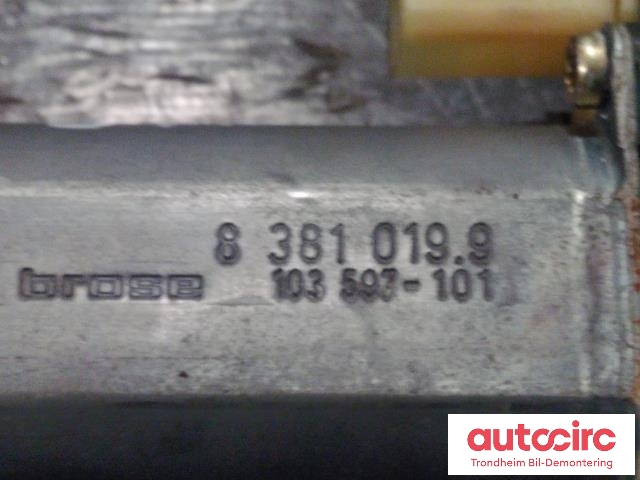 Ruteheis, kun motor, venstre foran til BMW X5 2000-2006 (E53) (E53) (BROSE|8381019|103597-101|67628381019)