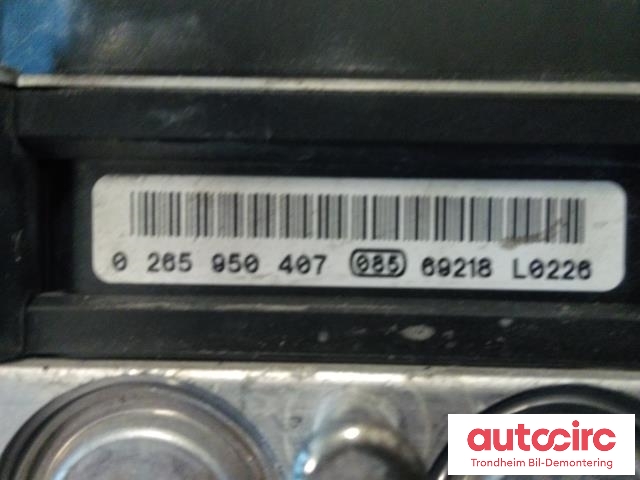 ABS sentral til Peugeot Expert 2007-2016 (Type II)  (BOSCH|96499881|0265950407|4541N9)