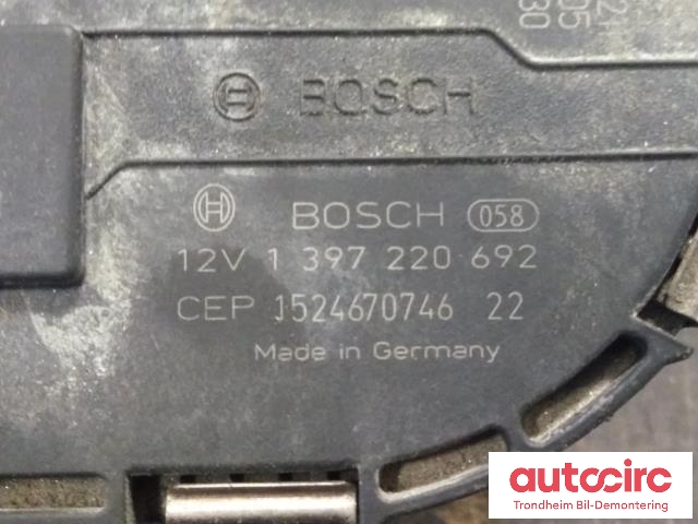 Viskermotor frontrute til VW e-Golf 2014-2017 (Fase 1) (BOSCH|5G1955119A|1397220692|5G1955023D)