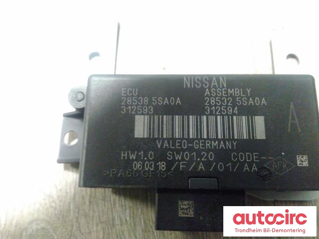 Styreenhet diverse til Nissan Leaf 2018-->> (Type II)  (VALEO|285385SA0A|285325SA0A|)