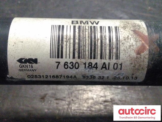 Drivaksel høyre bak, bensin/automat til BMW 5-Serie 2010-2017 (F10/F11) (F10/F11) (GKN|7630184|33207630184|)