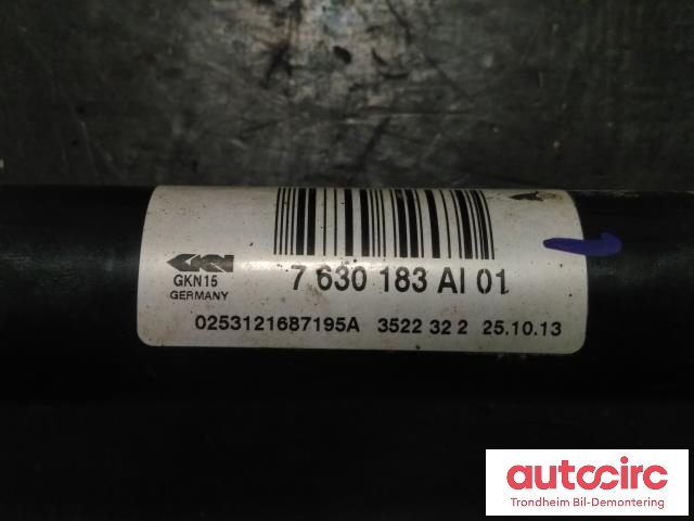 Drivaksel venstre bak, bensin/automat til BMW 5-Serie 2010-2017 (F10/F11) (F10/F11) (GKN|7630183|33207630183|)