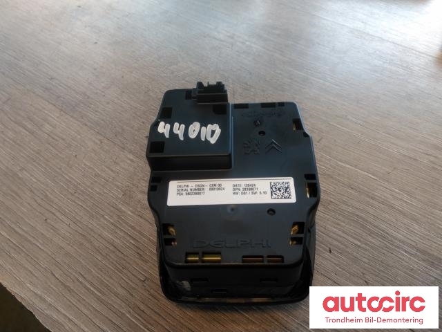 Bilstereo navigasjon betjeningspanel til Peugeot 508 2011-2014 (Type I, Fase 1)  (DELPHI|9802390877|6593U1|98023785ZD)