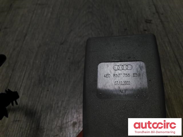 Sikkerhetsbeltelås venstre foran til Audi A8 2003-2010 (Type II)  (..|4E0857755|)
