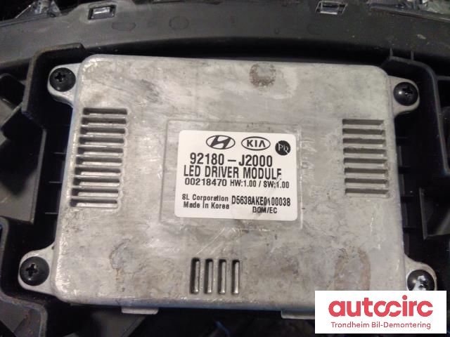 Frontlykt høyre full-LED til Kia e-Soul 2019-->> (Type III)  (..|92180-J2000|92180J2000|)