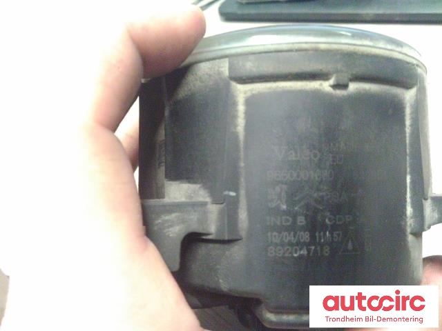 Tåkelykt høyre foran til Peugeot 307 2005-2008 (Fase 2)  (VALEO|9650001680|89204718|)