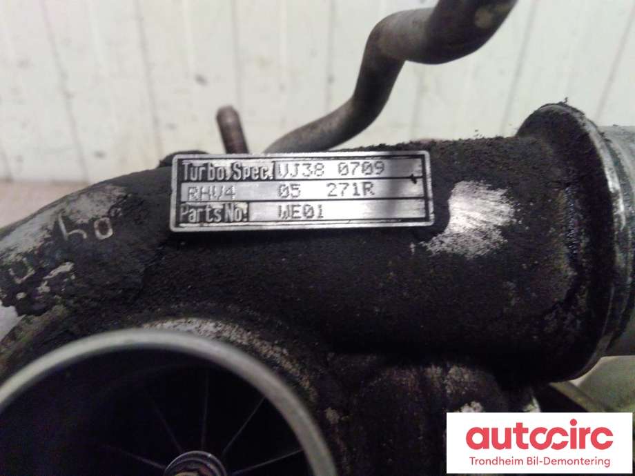 Turbo til Mazda BT-50 2007-2013  (IHI TURBO|VJ380709|WE0113700D|WE01-13-700D)